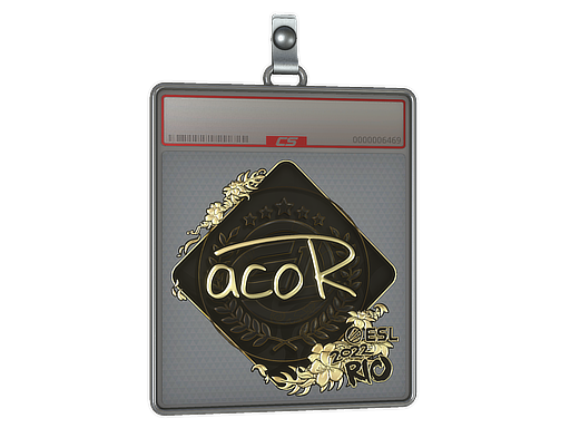Item Sticker Slab | acoR (Gold) | Rio 2022