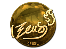 Item Sticker | Zeus (Gold) | Katowice 2019