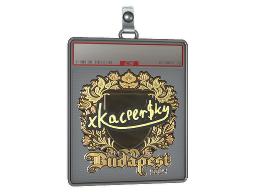 Item Sticker Slab | xKacpersky (Gold) | Budapest 2025
