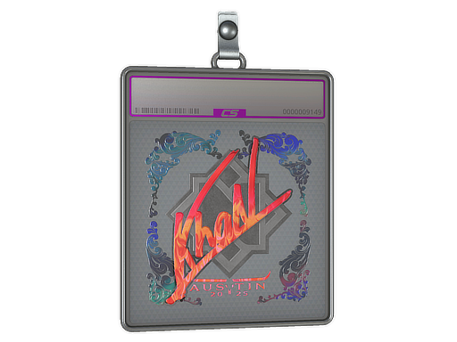 Item Sticker Slab | khaN (Holo) | Austin 2025