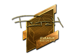 Item Sticker | fitch (Gold) | Boston 2018