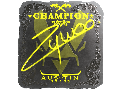 Item Sticker | ZywOo (Foil, Champion) | Austin 2025