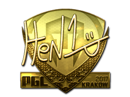 Item Sticker | HEN1 (Gold) | Krakow 2017