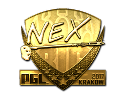 Item Sticker | nex (Gold) | Krakow 2017