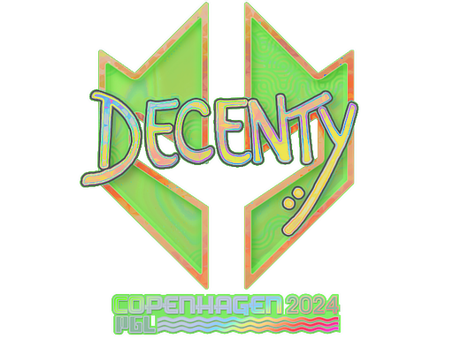 Item Sticker | decenty (Holo) | Copenhagen 2024