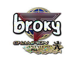 Item Sticker | broky (Glitter, Champion) | Antwerp 2022