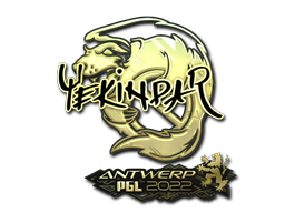 Item Sticker | YEKINDAR (Gold) | Antwerp 2022