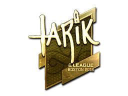Item Sticker | tarik (Gold) | Boston 2018