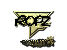 Item Sticker | ropz (Gold) | Antwerp 2022