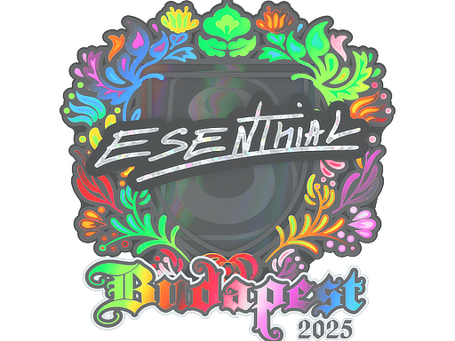 Item Sticker | esenthial (Holo) | Budapest 2025