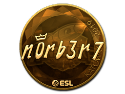 Item Sticker | n0rb3r7 (Gold) | Katowice 2019