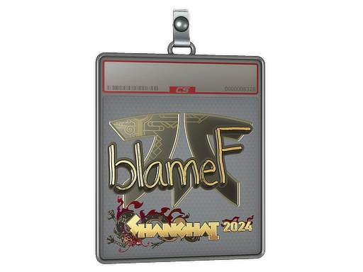 Item Sticker Slab | blameF (Gold) | Shanghai 2024
