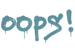 Item Graffiti | Oops (Wire Blue)