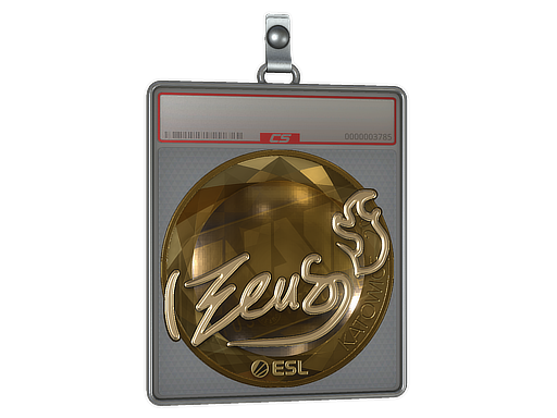 Item Sticker Slab | Zeus (Gold) | Katowice 2019
