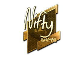 Item Sticker | Nifty (Gold) | Boston 2018