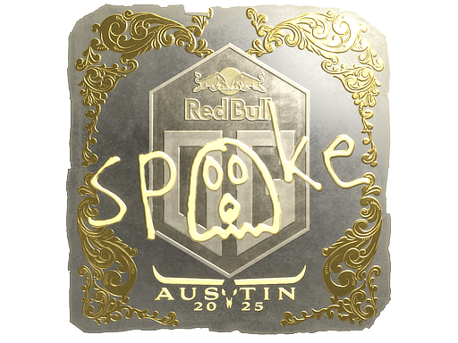 Item Sticker | spooke (Gold) | Austin 2025