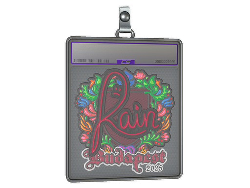 Item Sticker Slab | rain (Embroidered) | Budapest 2025