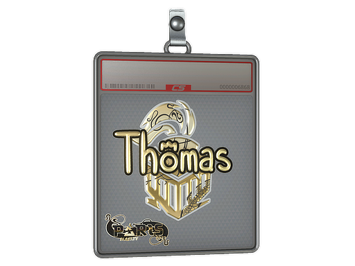 Item Sticker Slab | Thomas (Gold) | Paris 2023