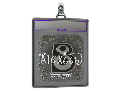 Item Sticker Slab | alex666 (Foil) | Austin 2025