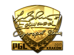 Item Sticker | Edward (Gold) | Krakow 2017