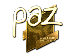 Item Sticker | paz (Gold) | Boston 2018