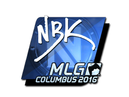 Item Sticker | NBK- (Foil) | MLG Columbus 2016