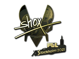 Item Sticker | shox (Gold) | Stockholm 2021