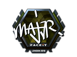 Item Sticker | MAJ3R (Foil) | London 2018