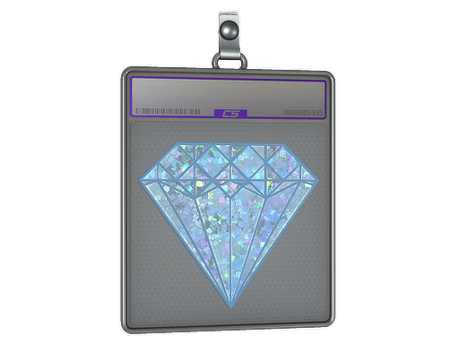 Item Sticker Slab | Blue Gem (Glitter)