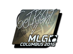 Item Sticker | GeT_RiGhT (Foil) | MLG Columbus 2016