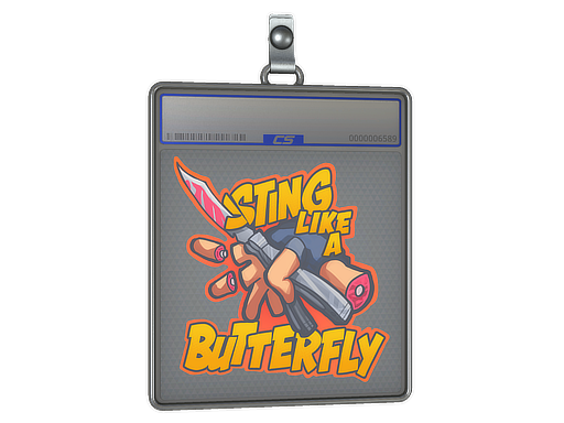 Item Sticker Slab | Sting Like A Butterfly