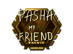 Item Sticker | pashaBiceps (Gold) | London 2018