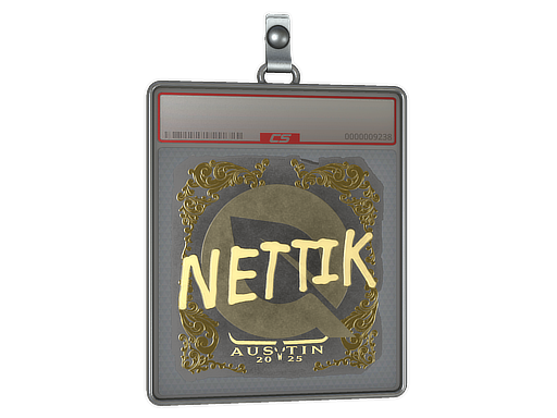 Item Sticker Slab | nettik (Gold) | Austin 2025