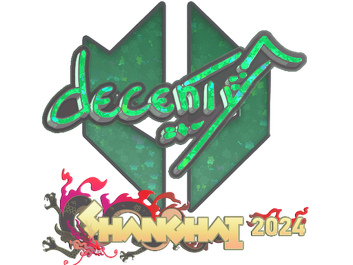 Item Sticker | decenty (Glitter) | Shanghai 2024