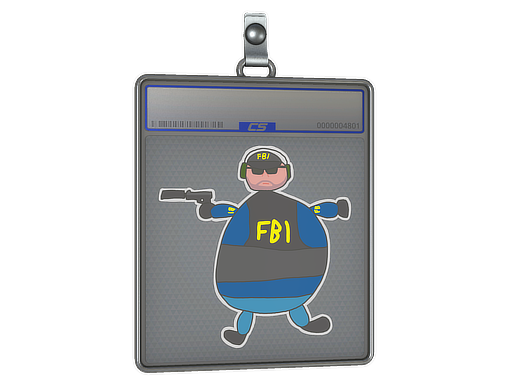 Item Sticker Slab | Poorly Drawn FBI
