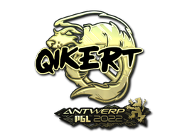 Item Sticker | qikert (Gold) | Antwerp 2022