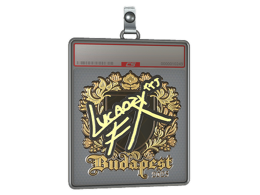 Item Sticker Slab | Lucaozy (Gold) | Budapest 2025