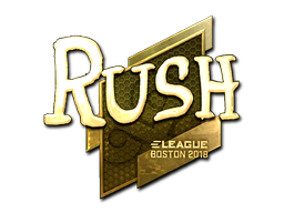 Item Sticker | RUSH (Gold) | Boston 2018