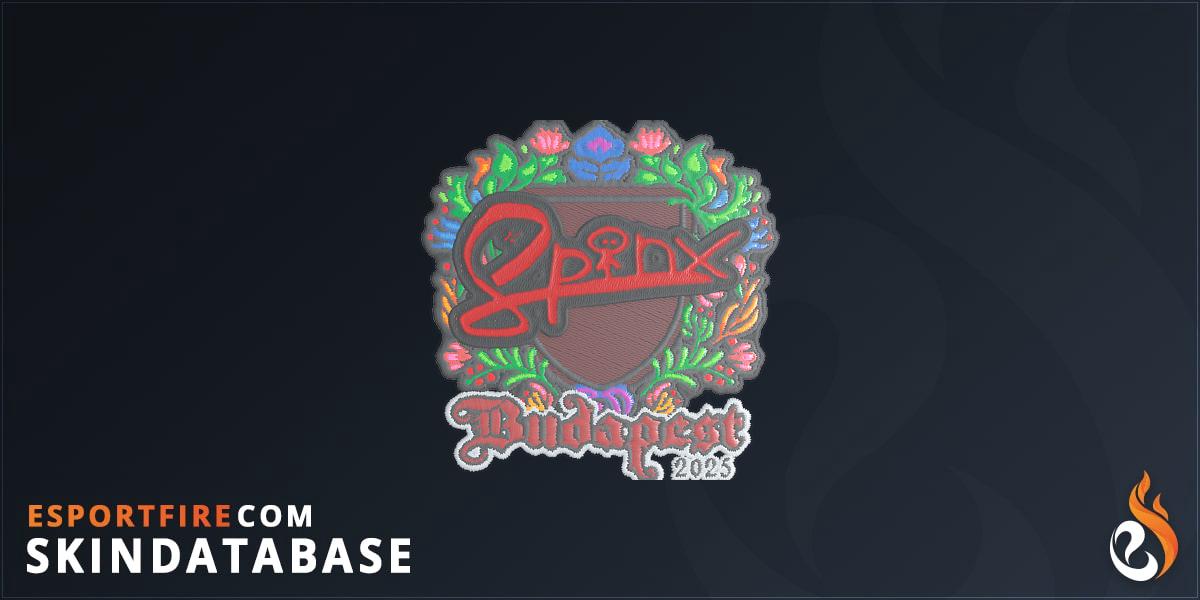 Sticker | Spinx (Embroidered) | Budapest 2025 - EsportFire.com