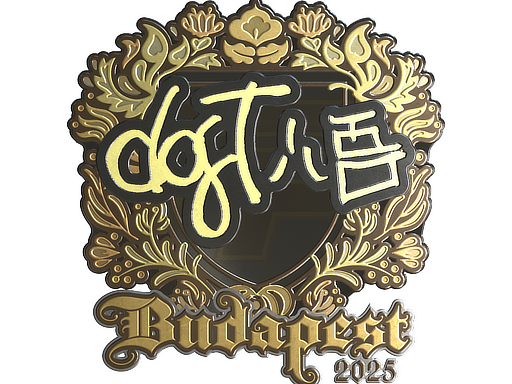 Item Sticker | dgt (Gold) | Budapest 2025