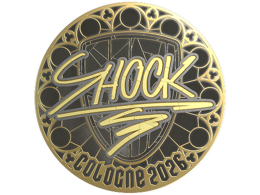 Item Sticker | SHOCK (Gold) | Cologne 2026