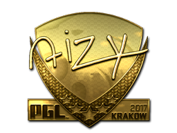 Item Sticker | aizy (Gold) | Krakow 2017