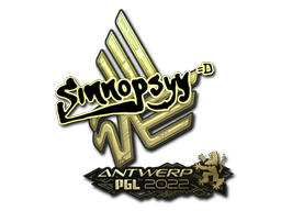 Item Sticker | sinnopsyy (Gold) | Antwerp 2022