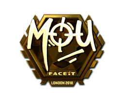 Item Sticker | mou (Gold) | London 2018