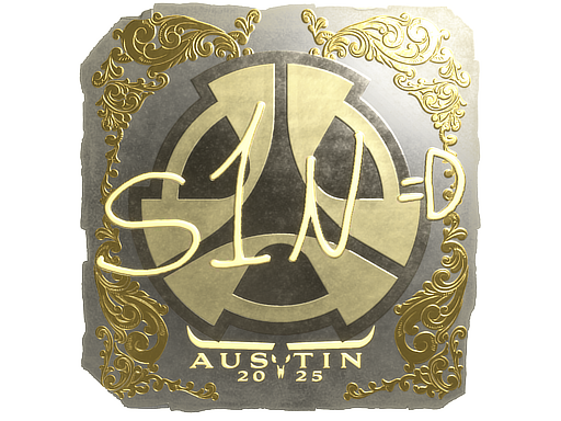 Item Sticker | s1n (Gold) | Austin 2025