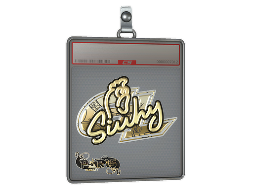 Item Sticker Slab | siuhy (Gold) | Paris 2023