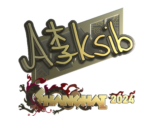Item Sticker | Aleksib (Gold) | Shanghai 2024