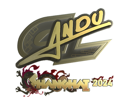 Cosmetic Sticker | aNdu (Gold) | Shanghai 2024 of Craft