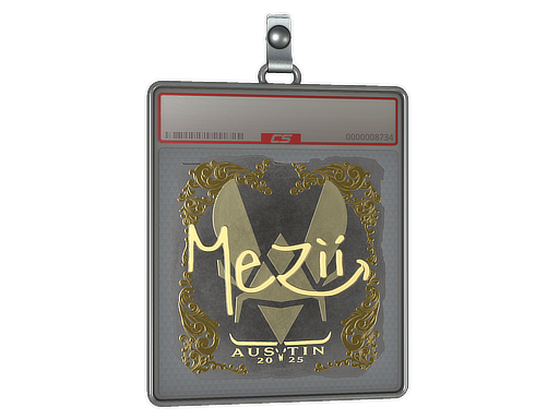 Item Sticker Slab | mezii (Gold) | Austin 2025