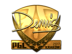 Item Sticker | dennis (Gold) | Krakow 2017